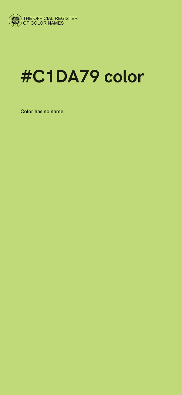#C1DA79 color image