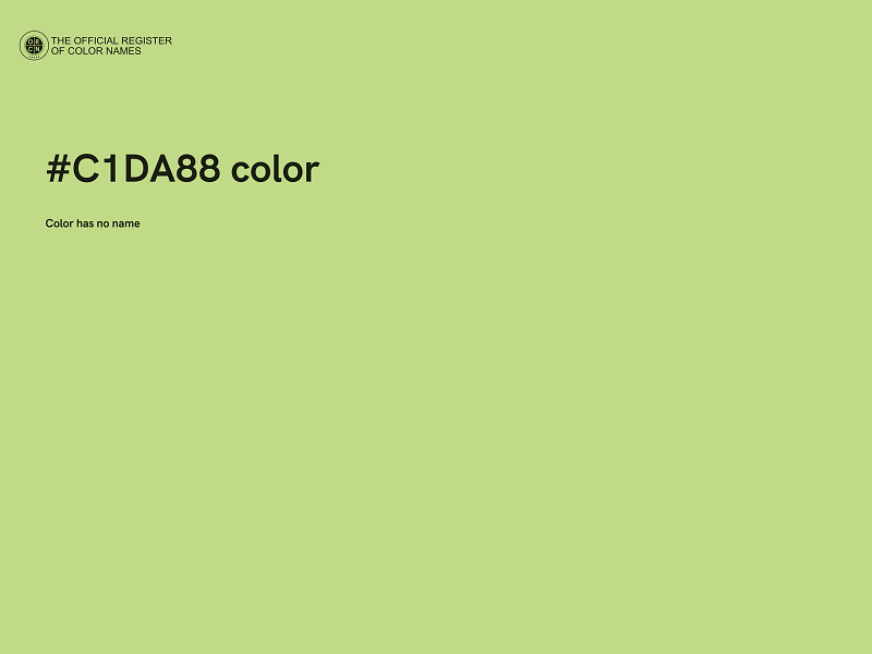 #C1DA88 color image