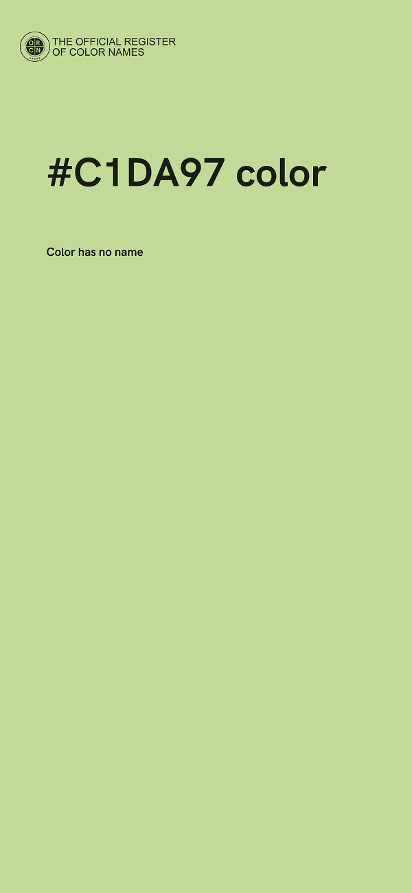#C1DA97 color image
