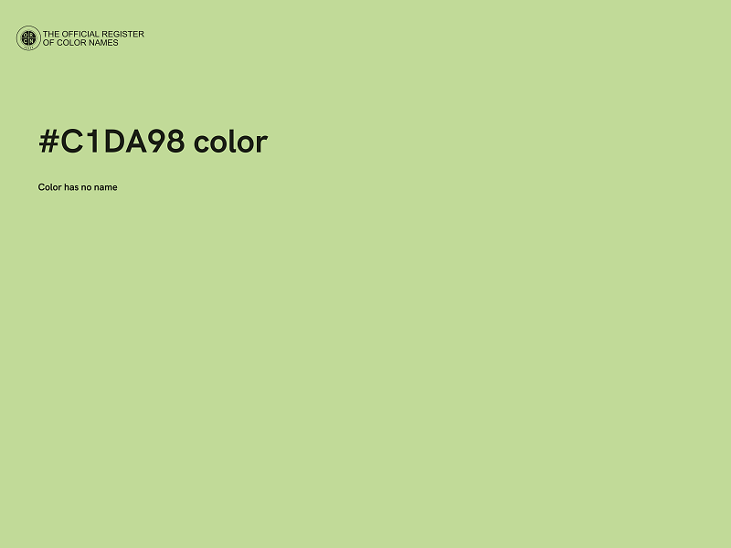 #C1DA98 color image