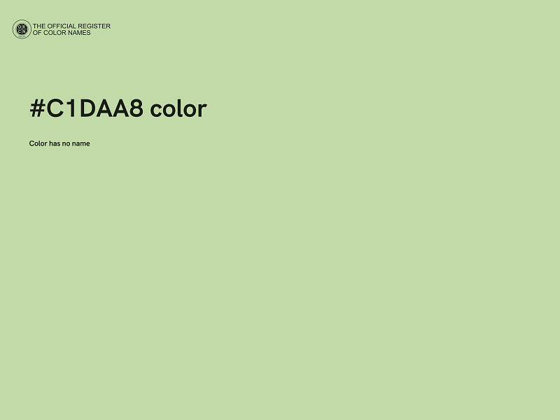 #C1DAA8 color image