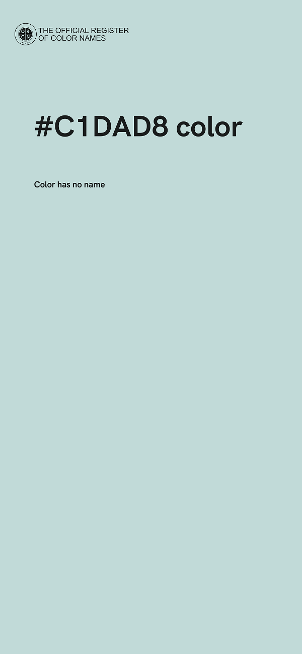 #C1DAD8 color image