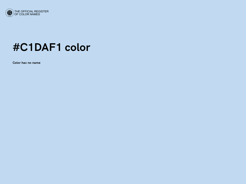 #C1DAF1 color image