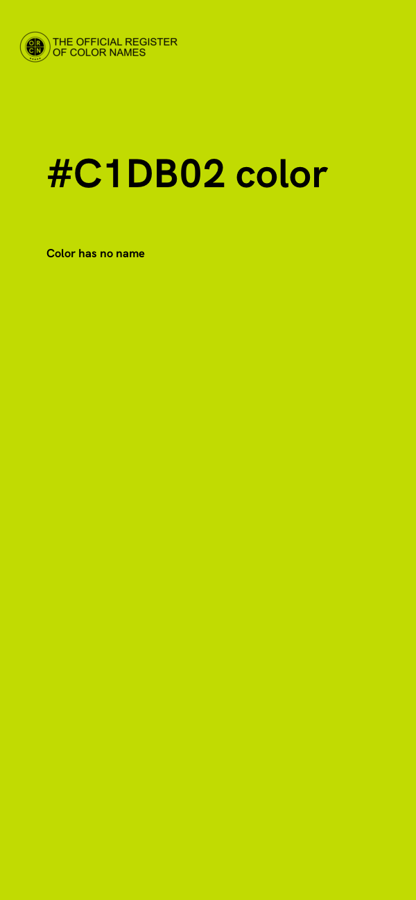 #C1DB02 color image