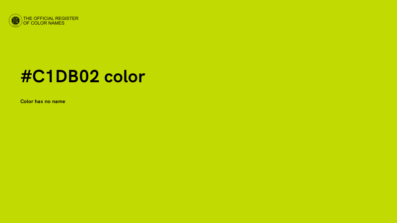 #C1DB02 color image