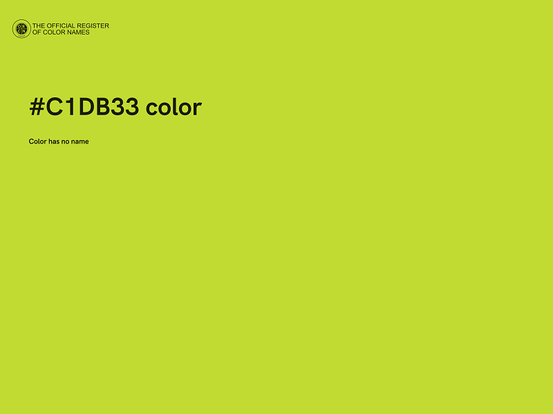 #C1DB33 color image