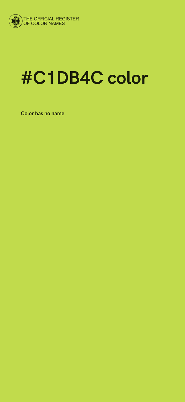 #C1DB4C color image