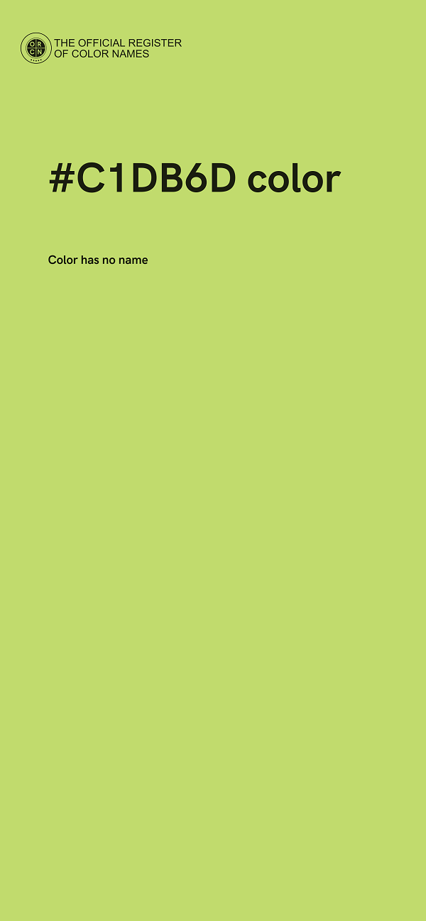 #C1DB6D color image