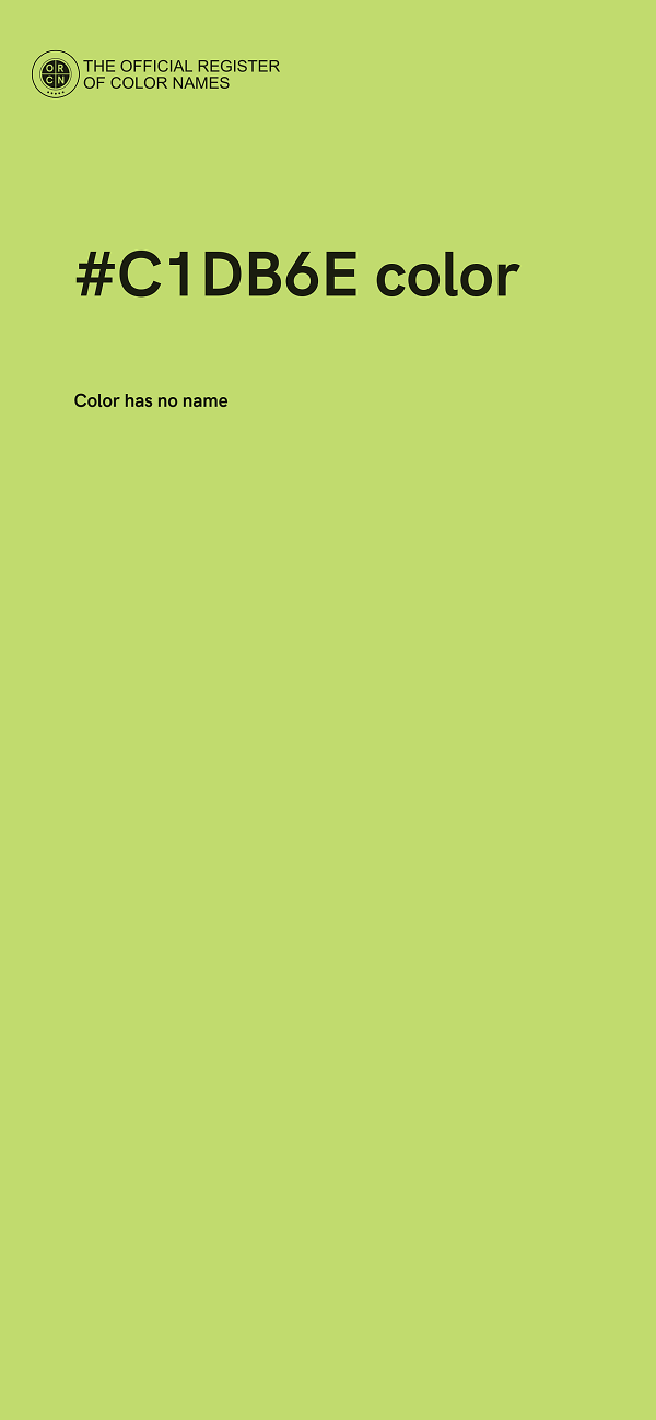 #C1DB6E color image