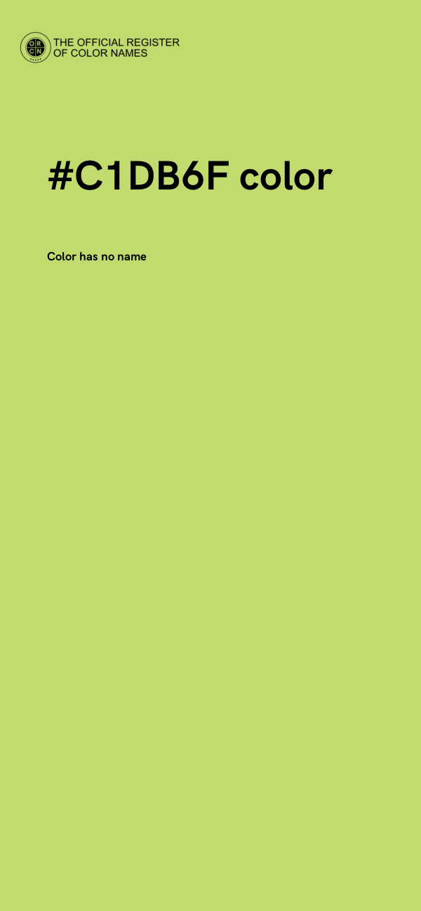 #C1DB6F color image