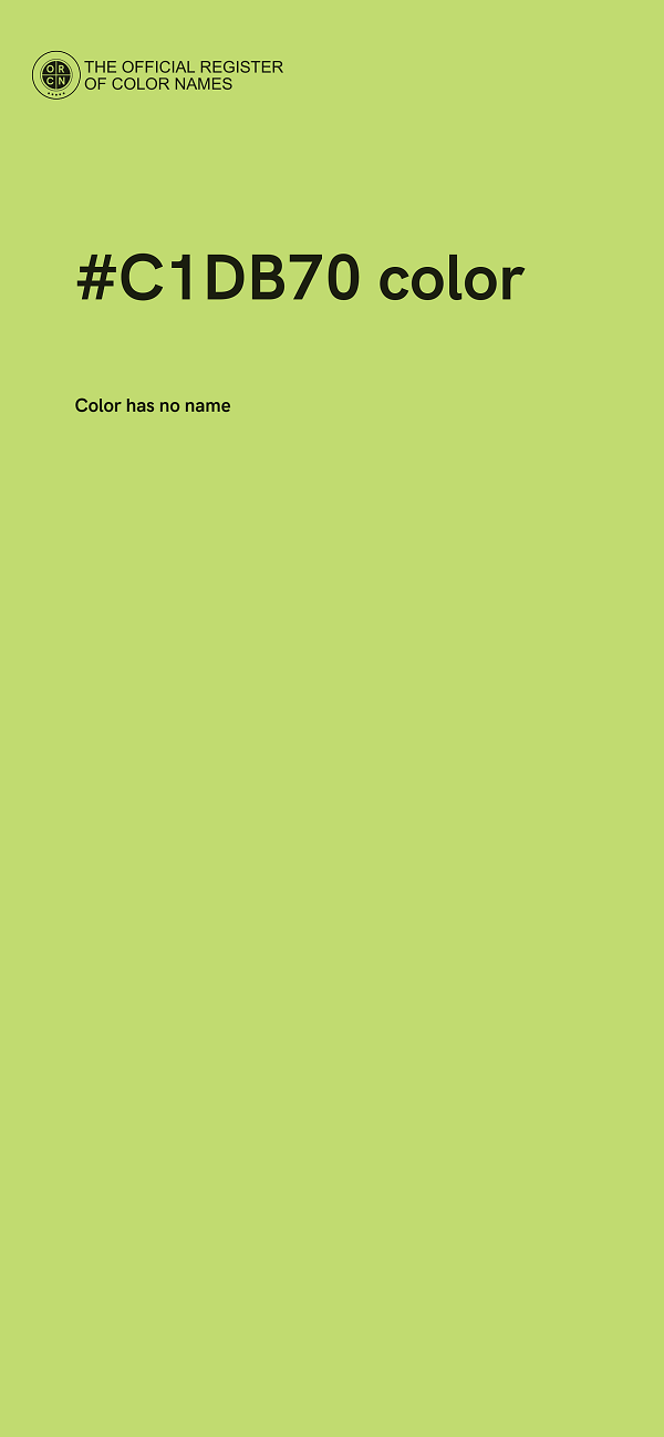 #C1DB70 color image