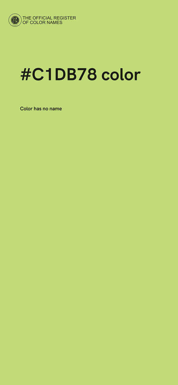 #C1DB78 color image