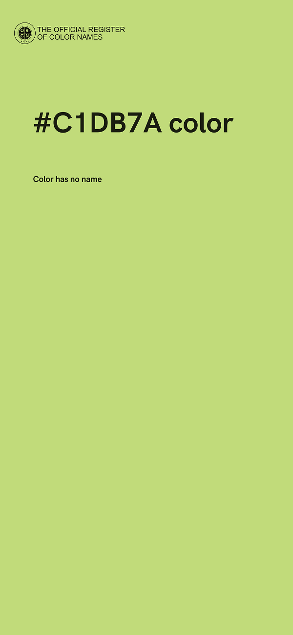 #C1DB7A color image