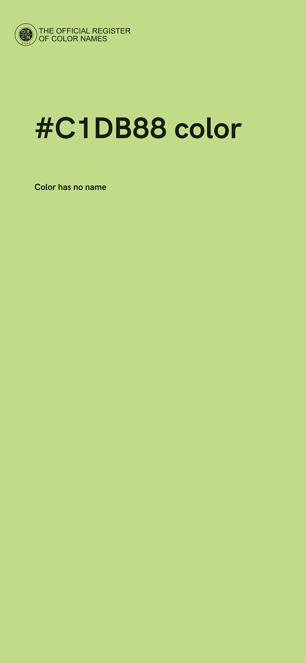 #C1DB88 color image