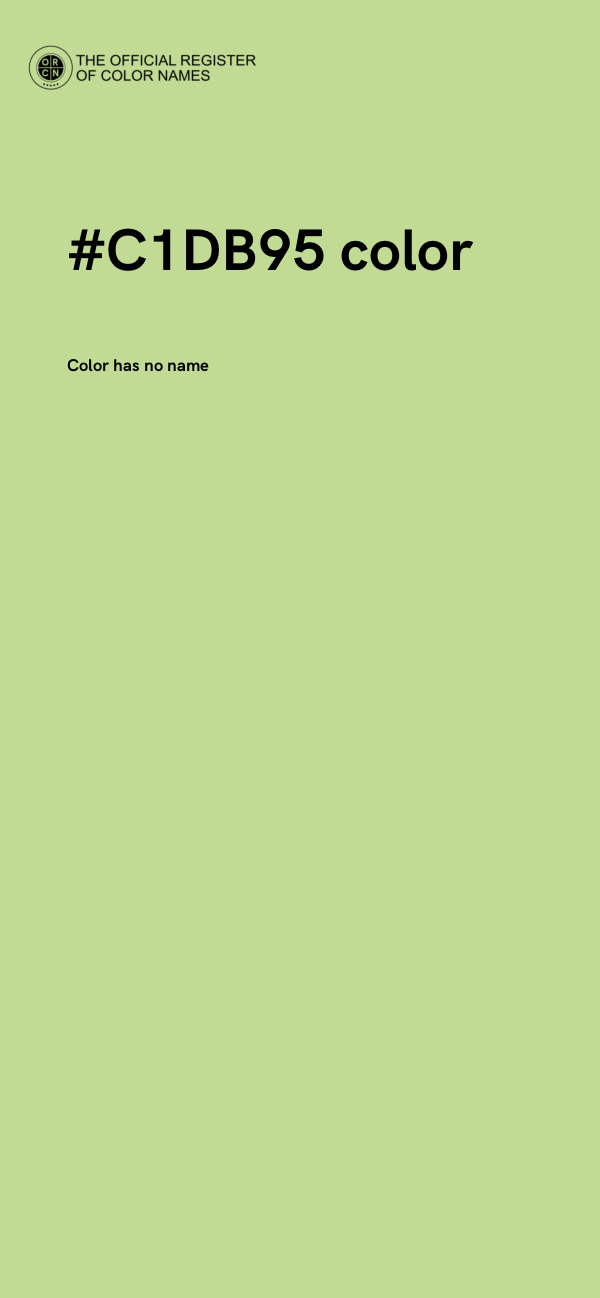 #C1DB95 color image
