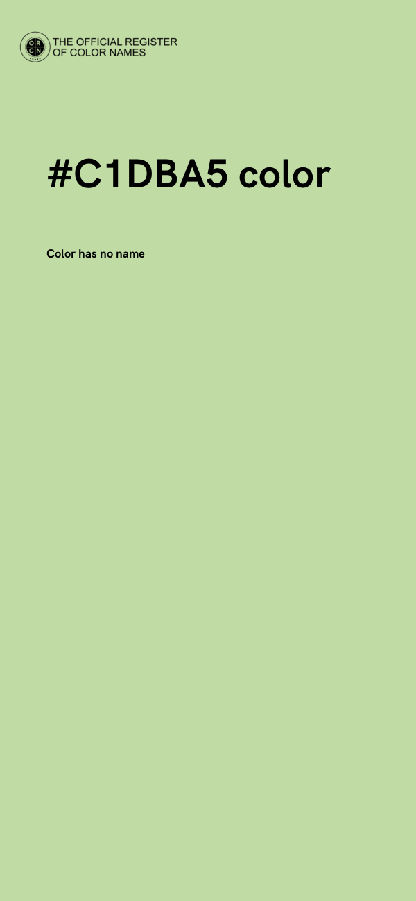 #C1DBA5 color image