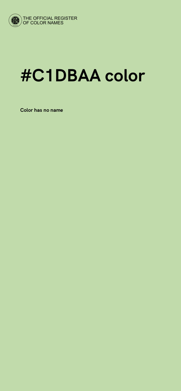 #C1DBAA color image