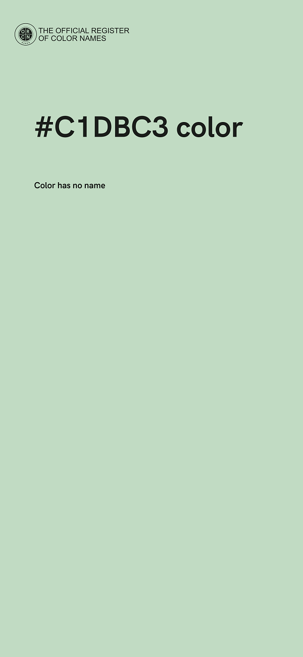 #C1DBC3 color image
