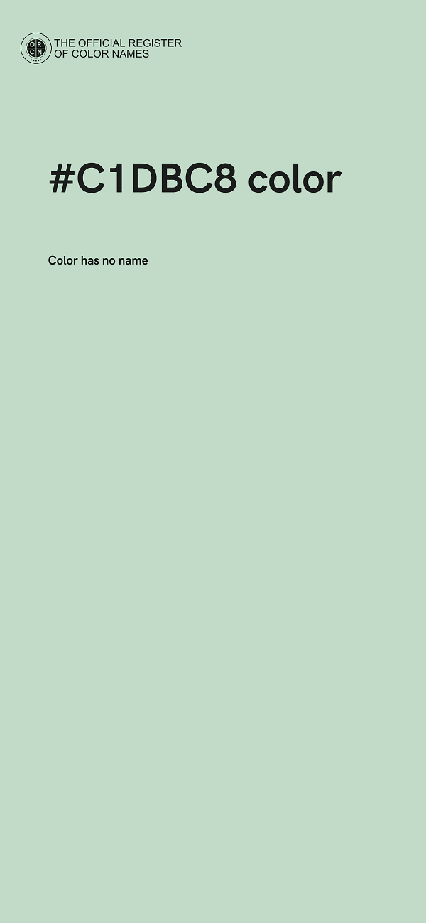 #C1DBC8 color image