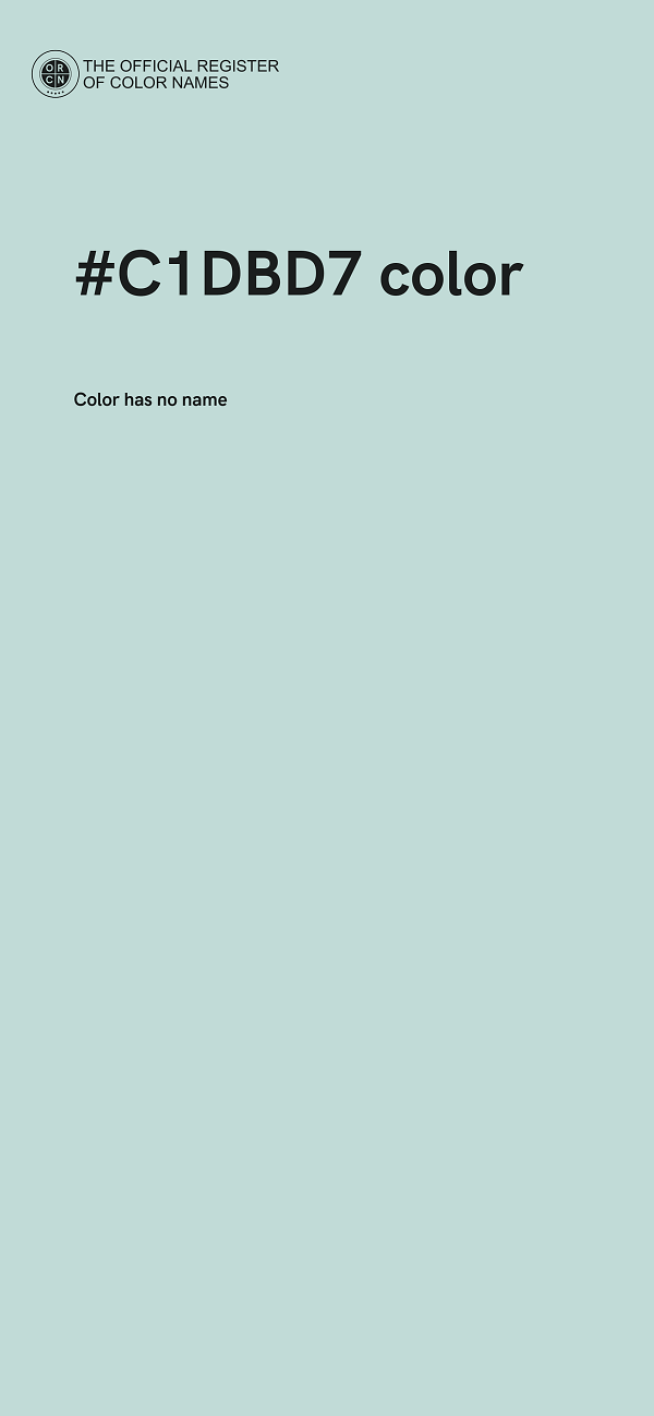 #C1DBD7 color image