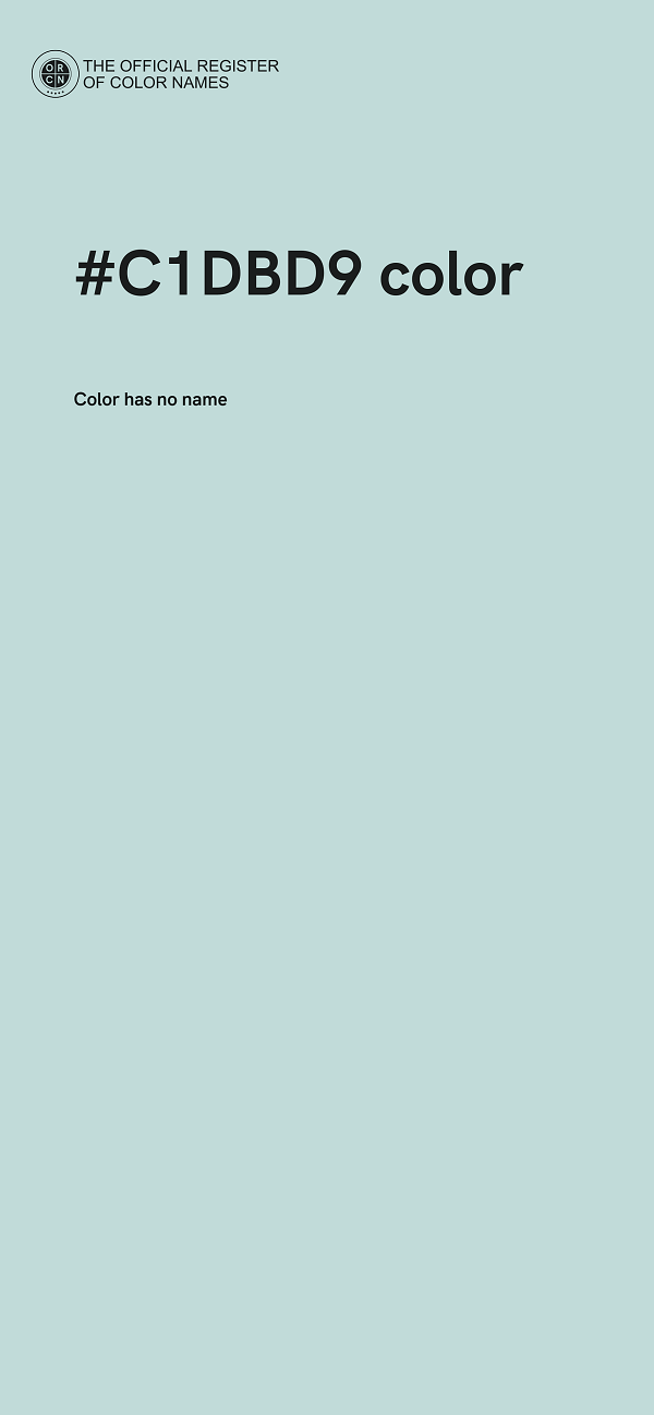 #C1DBD9 color image