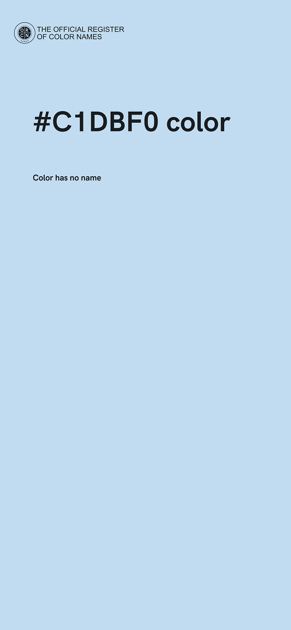 #C1DBF0 color image