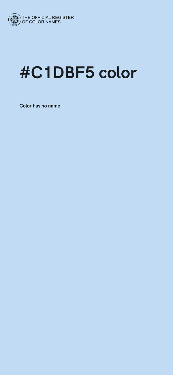 #C1DBF5 color image