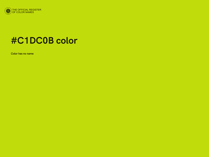 #C1DC0B color image