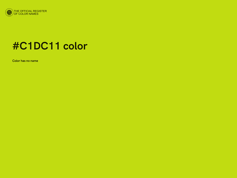 #C1DC11 color image