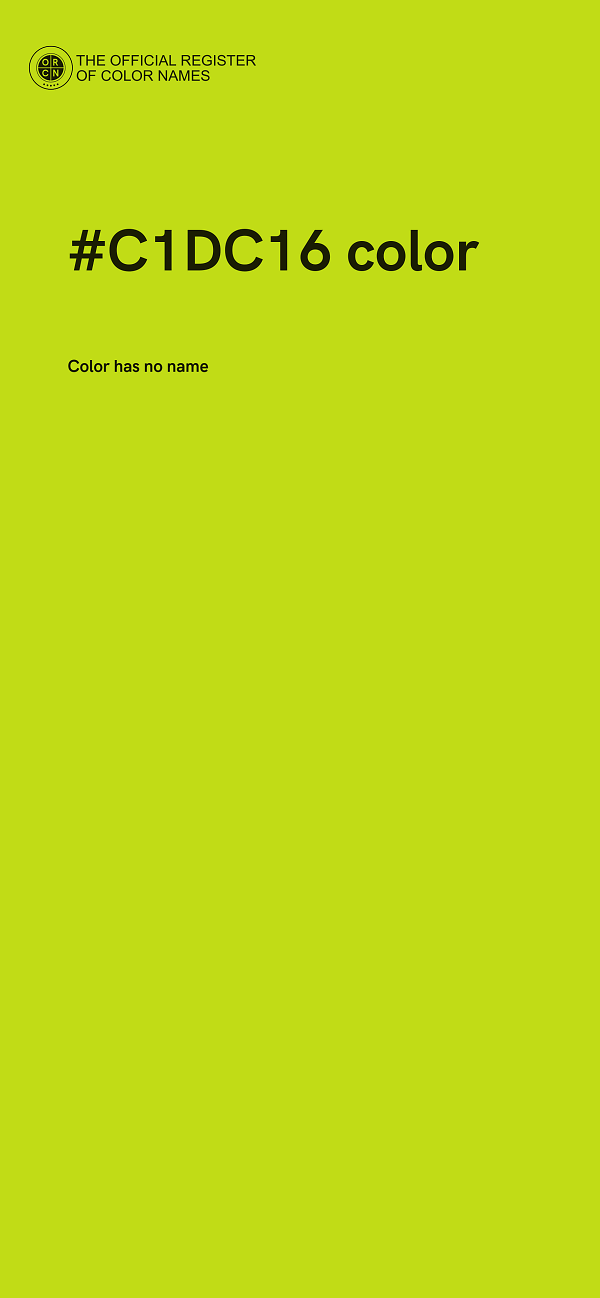 #C1DC16 color image