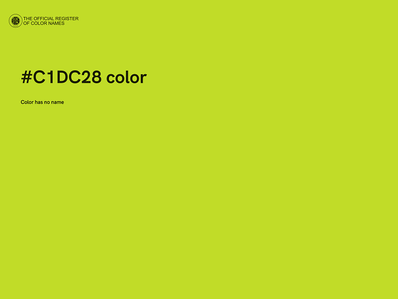 #C1DC28 color image