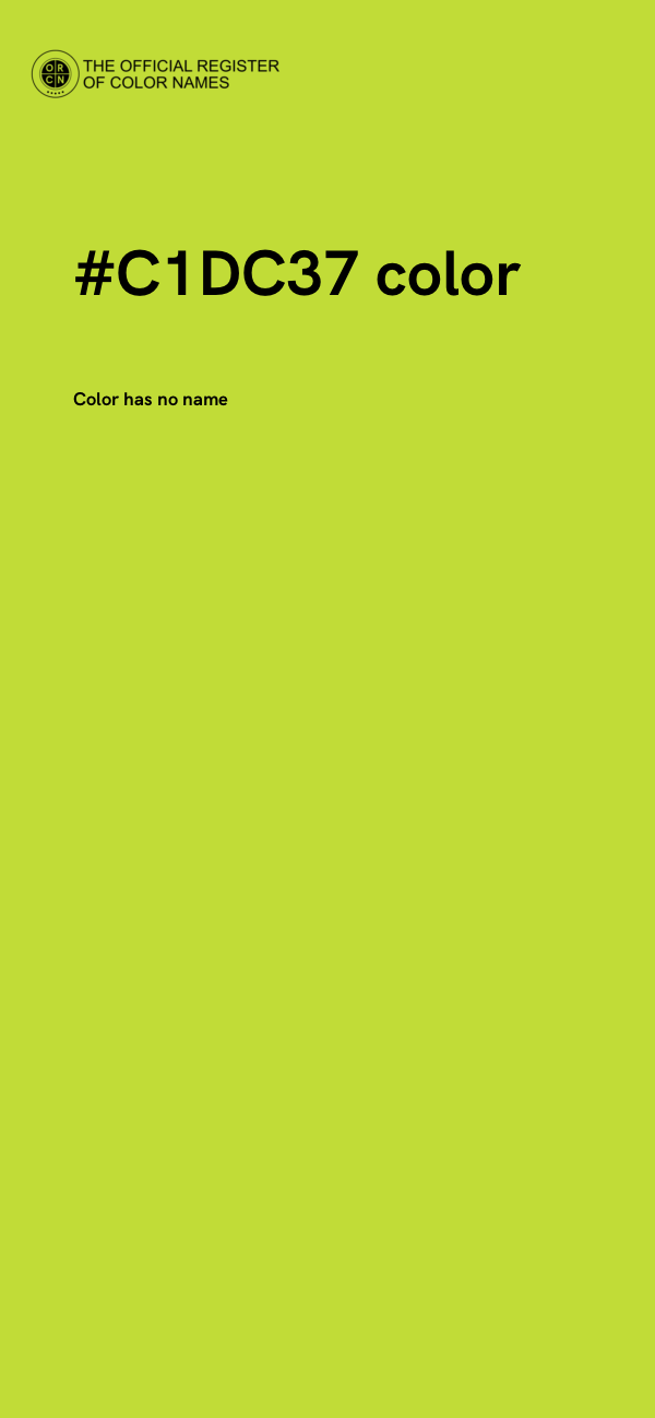 #C1DC37 color image