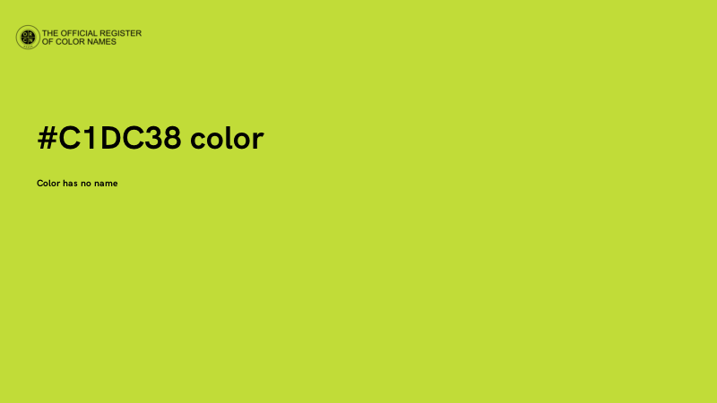 #C1DC38 color image