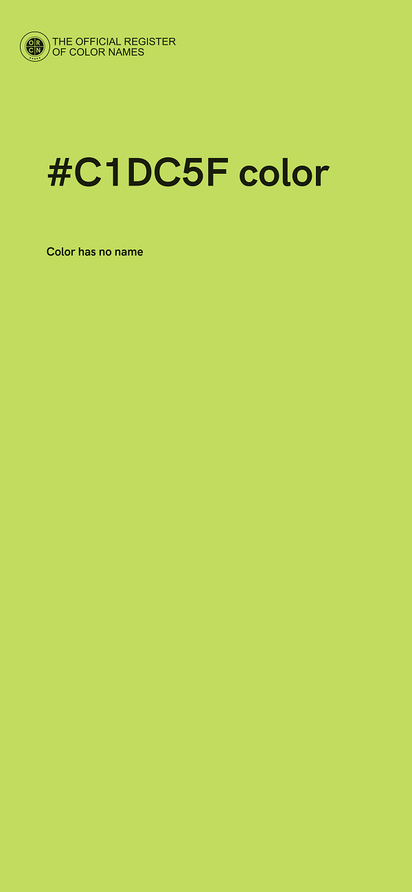#C1DC5F color image