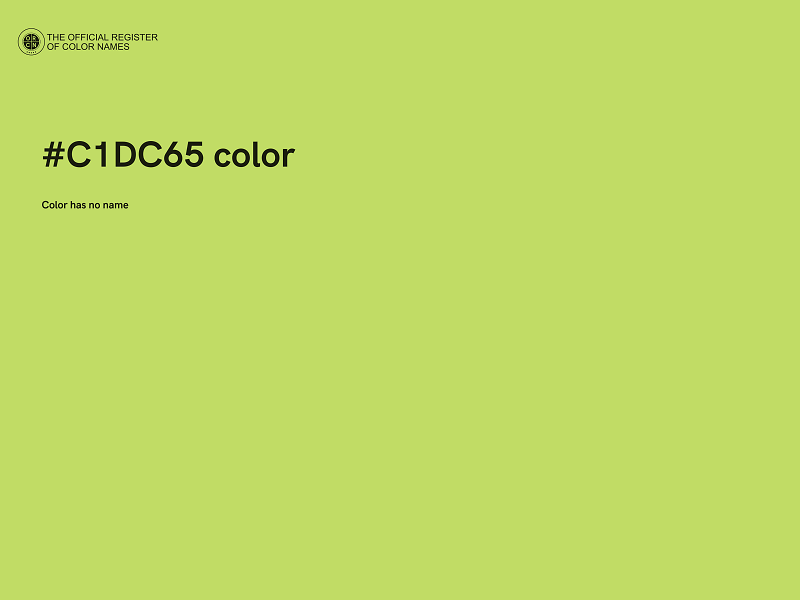 #C1DC65 color image