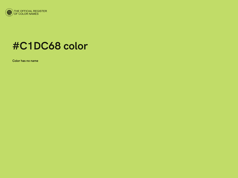 #C1DC68 color image