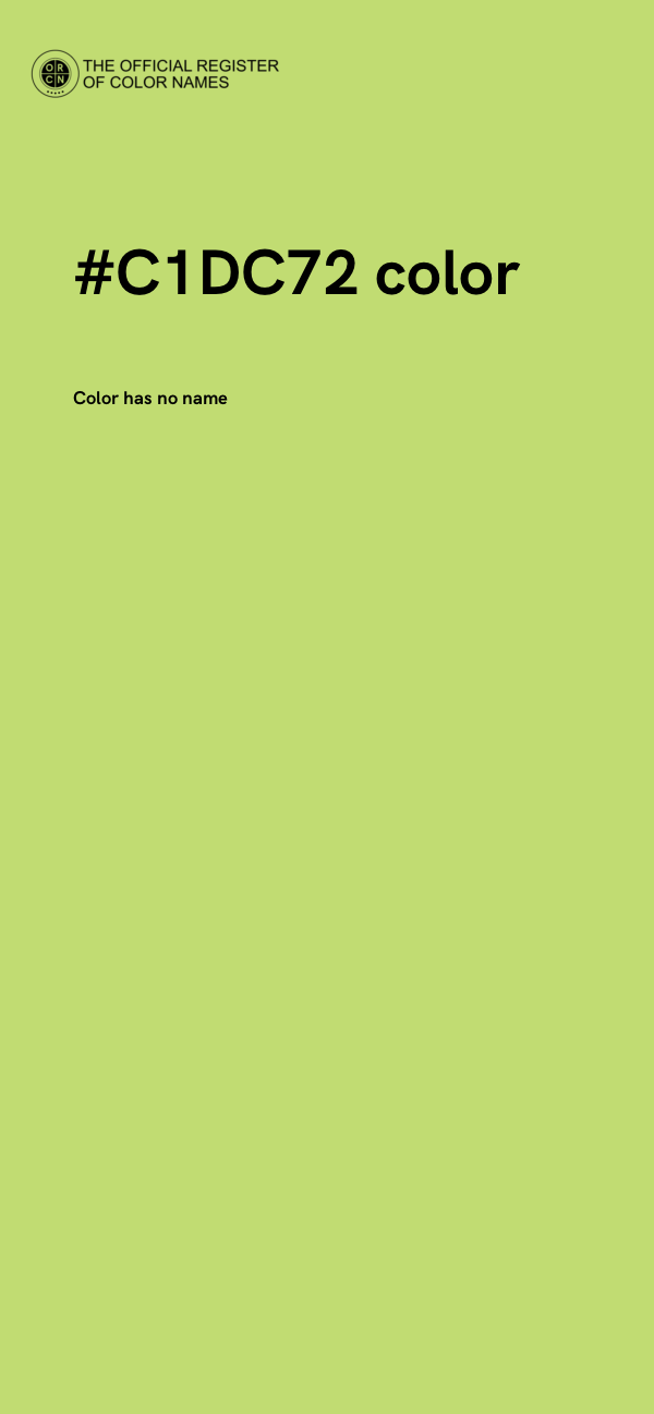 #C1DC72 color image