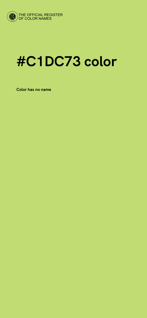 #C1DC73 color image