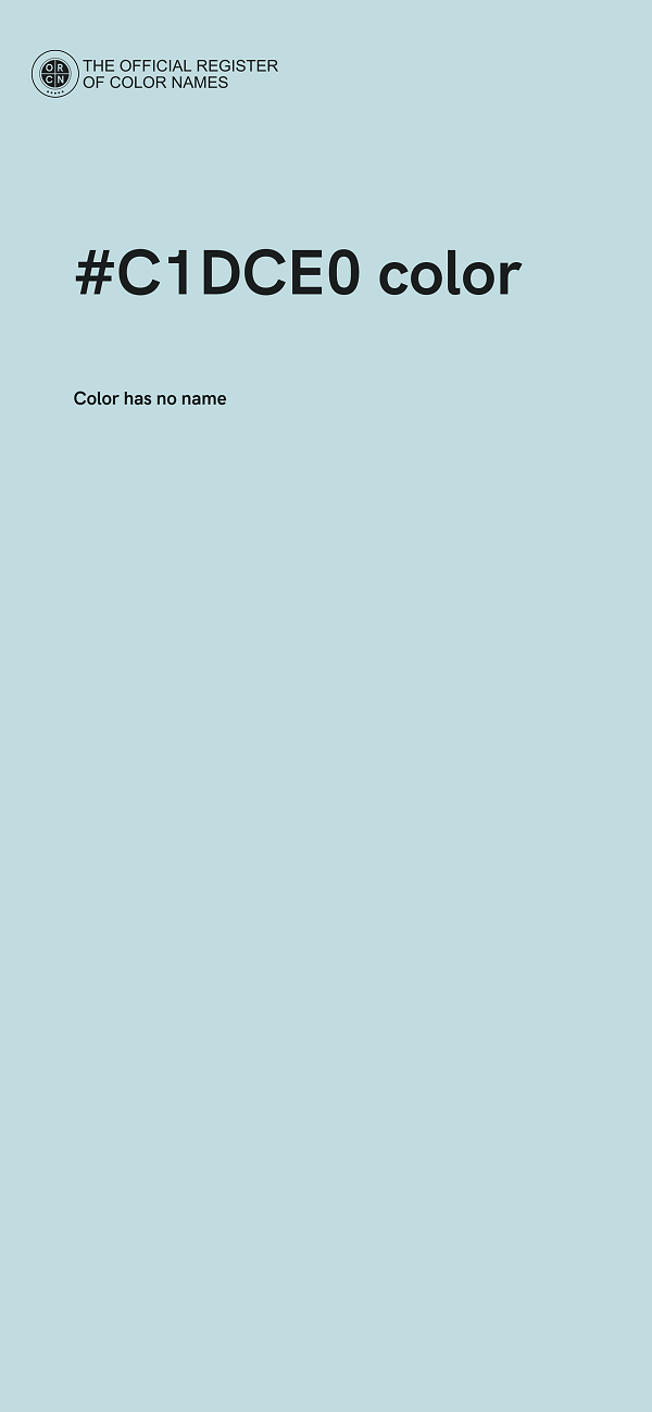 #C1DCE0 color image