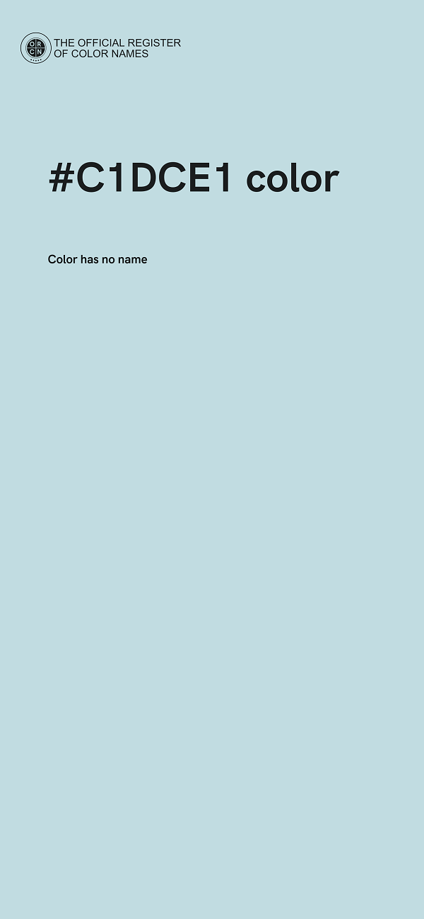 #C1DCE1 color image