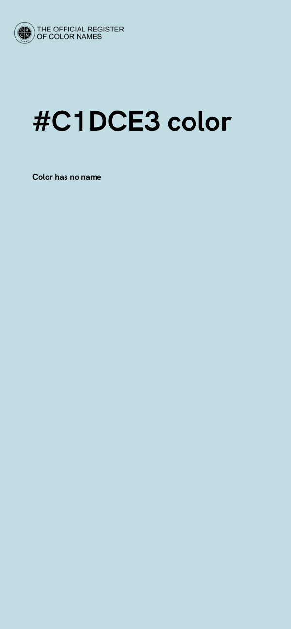 #C1DCE3 color image
