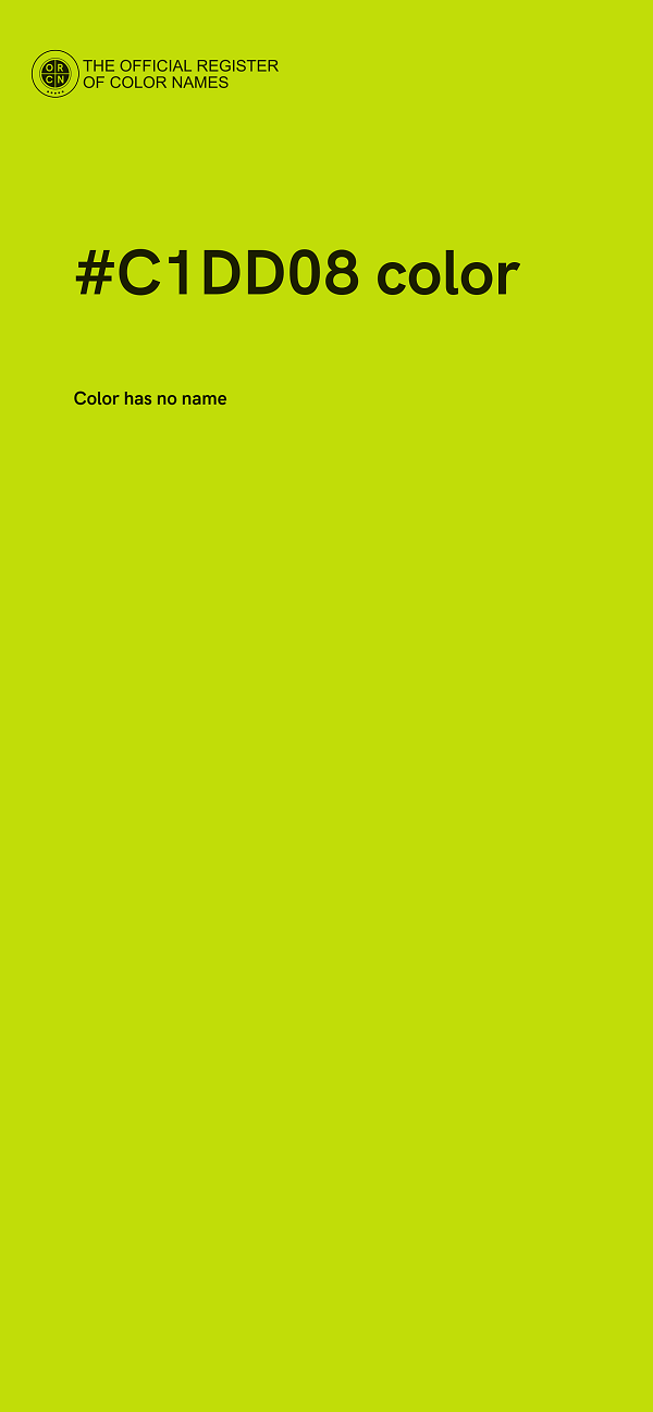 #C1DD08 color image