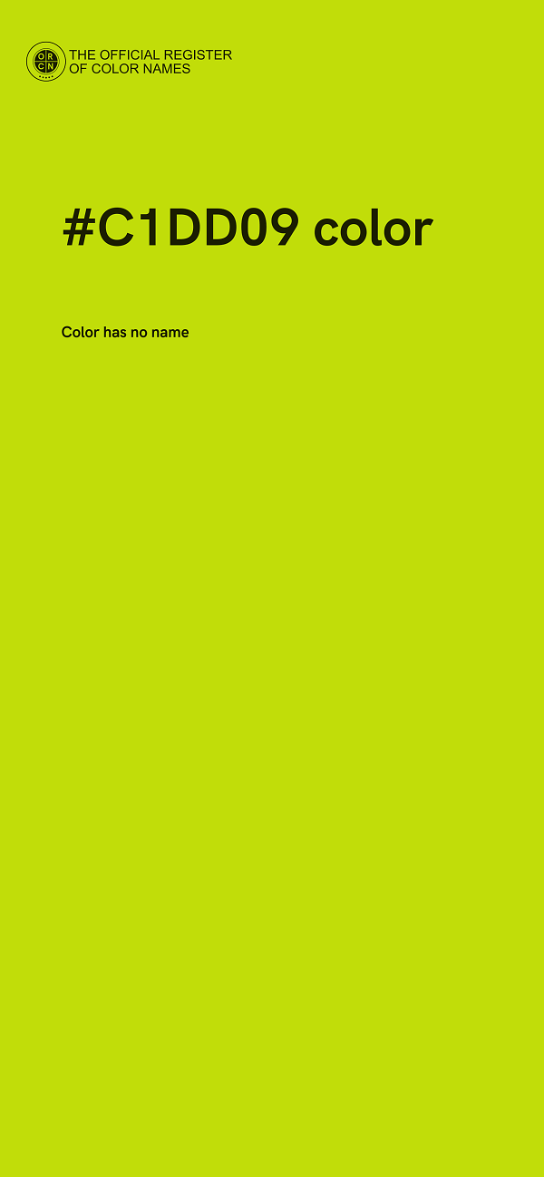 #C1DD09 color image