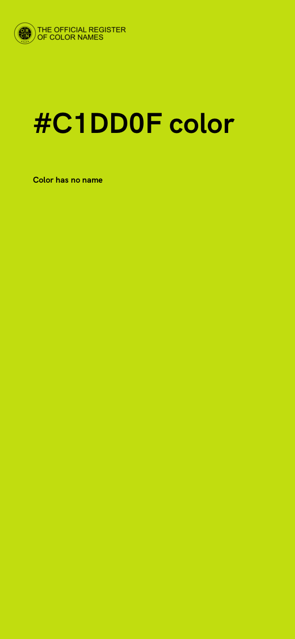 #C1DD0F color image
