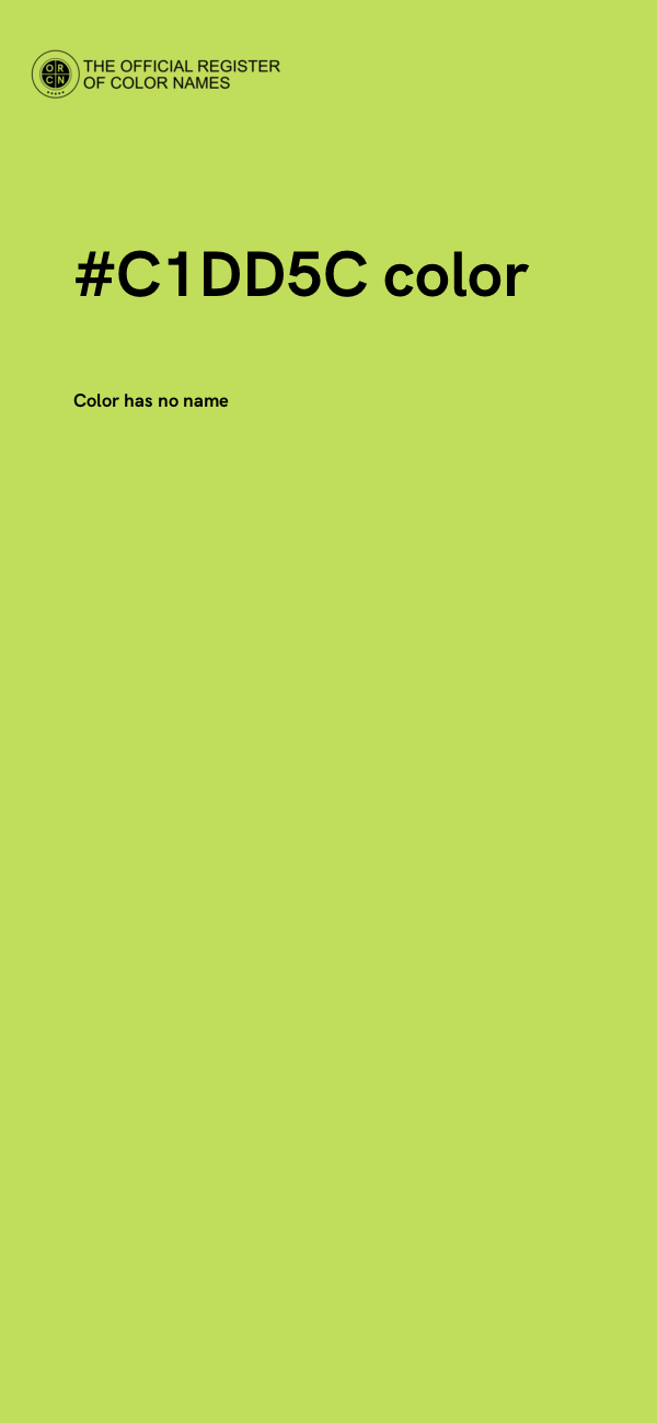 #C1DD5C color image