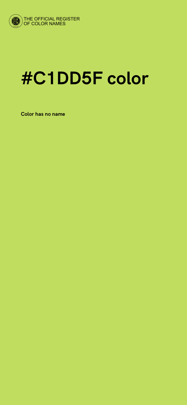 #C1DD5F color image