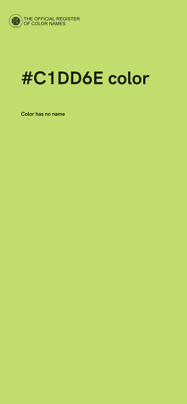 #C1DD6E color image