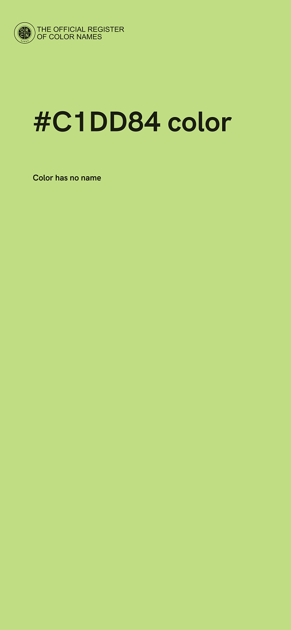 #C1DD84 color image