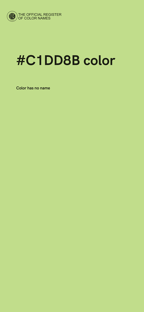 #C1DD8B color image