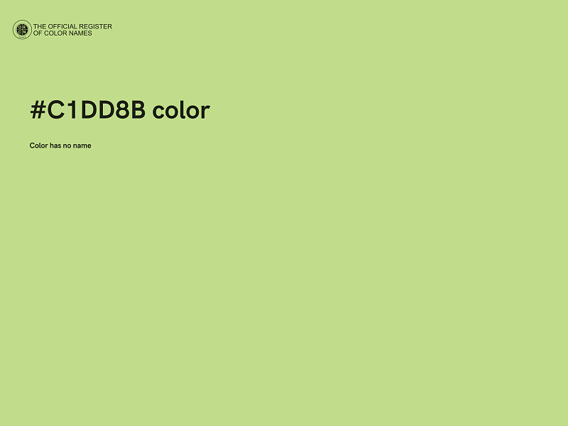 #C1DD8B color image